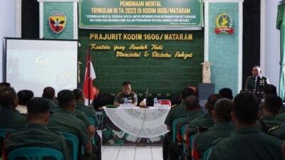 Pembinaan Mental Kodim 1606/Mataram: Peningkatan Keimanan dan Ketaqwaan Bagi Prajurit dan PNS