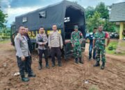 Sinergitas TNI-POLRI, Polsek Soromandi Amankan Rapat Pleno Rekapitulasi Suara di PPK Kecamatan Soromandi