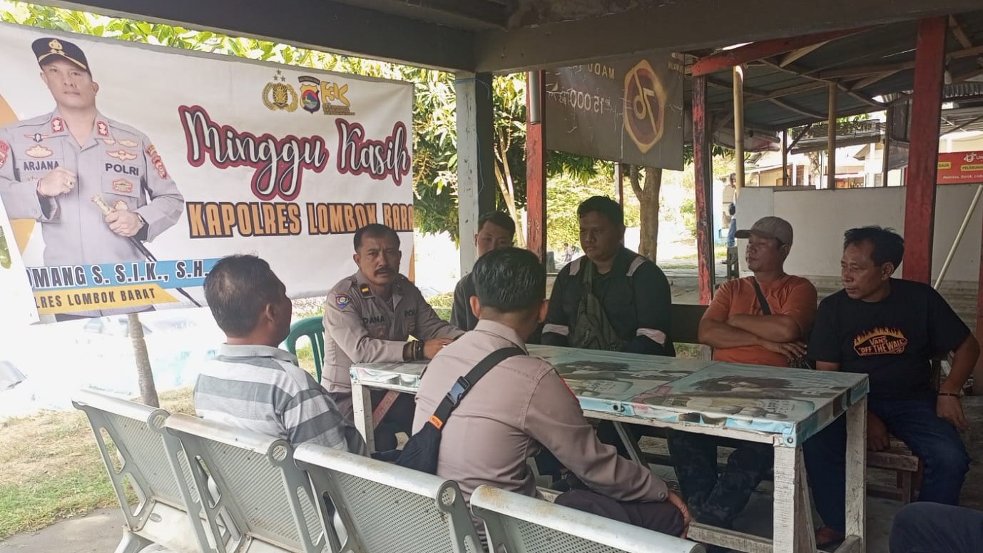 Minggu Kasih Polres Lombok Barat Jembatani Keluhan Warga Pelabuhan Lembar