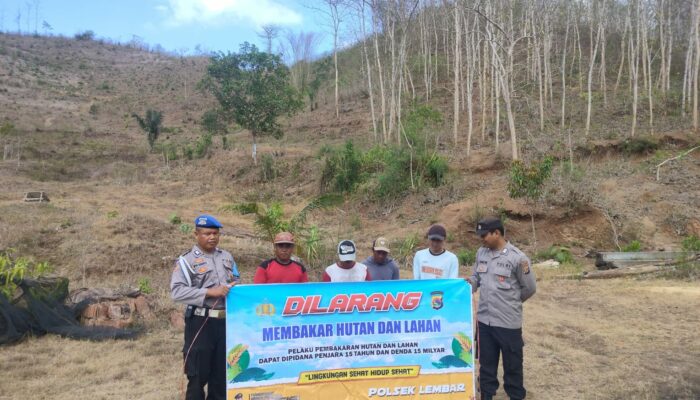 Upaya Polsek Lembar Cegah 3C dan Karhutla di Lombok Barat