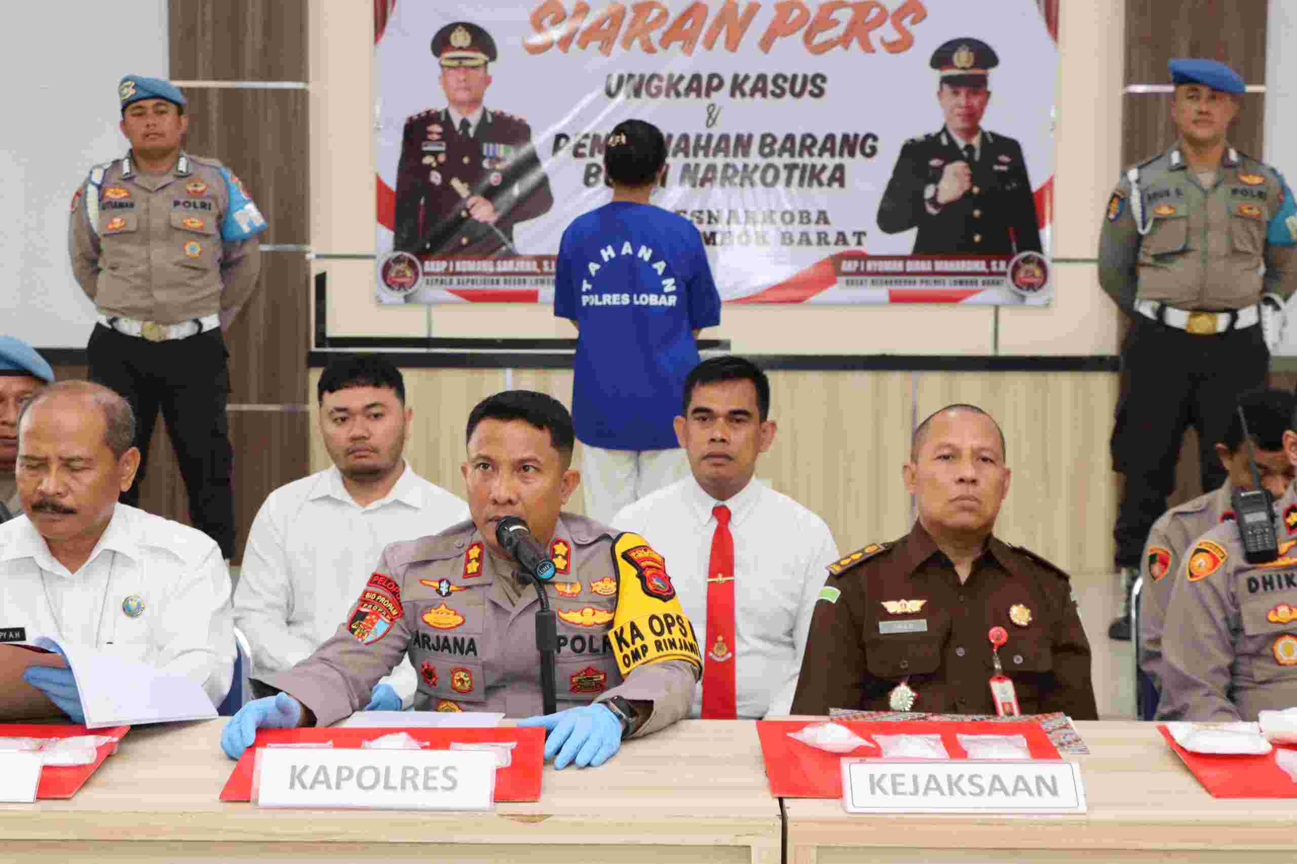 Polres Lombok Barat Ungkap Kasus Peredaran Narkotika Lintas Provinsi