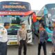 Satlantas Polres Bima Kota Bersama Dishub Kota Bima Lakukan Pemeriksaan Kendaraan Bus AKAP