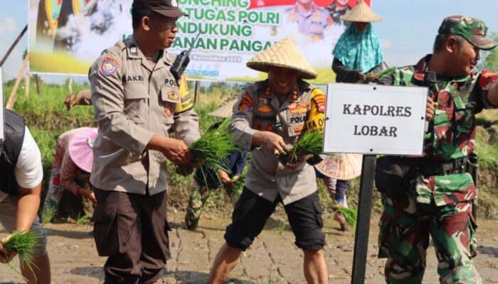 Polres Lombok Barat Dukung Ketahanan Pangan: Aksi Nyata di Lombok Barat