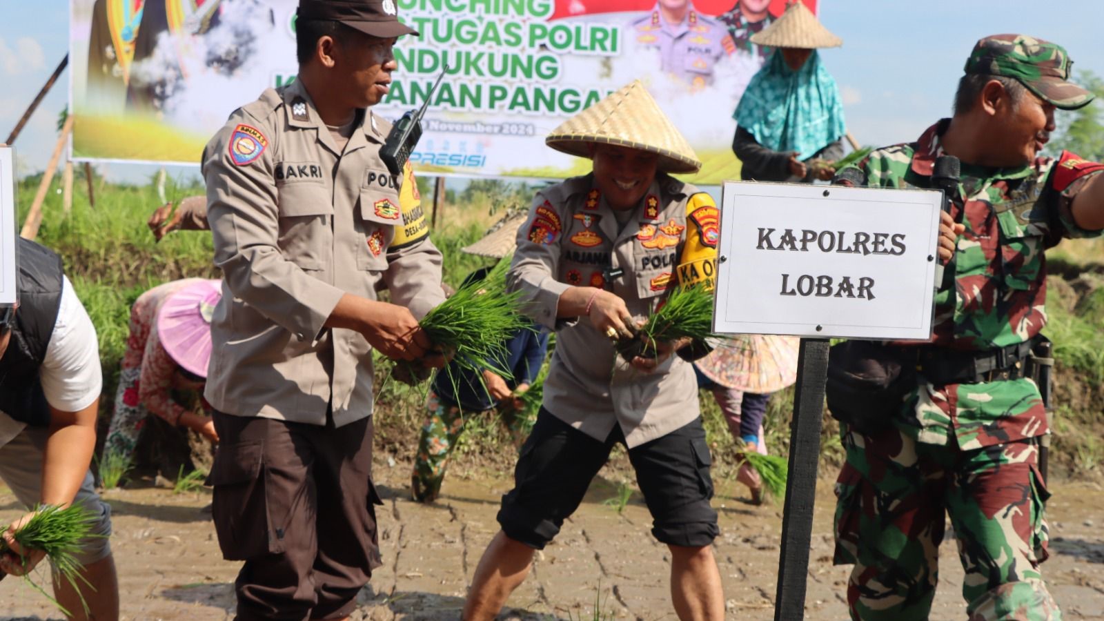 Polres Lombok Barat Ajak Masyarakat Wujudkan Ketahanan Pangan Nasional