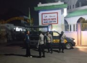 Patroli Malam Polsek Gerung, Amankan Titik Vital di Lombok Barat