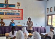 Sosialisasi Penerimaan Bintara Polri Kompetensi Khusus oleh Kanit Bintibsos Polres Dompu di SMKN 1 Manggelewa