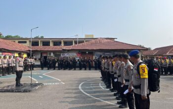 Kapolres Dompu Pimpin Apel Persiapan Pengamanan Pilkada Serentak 2024