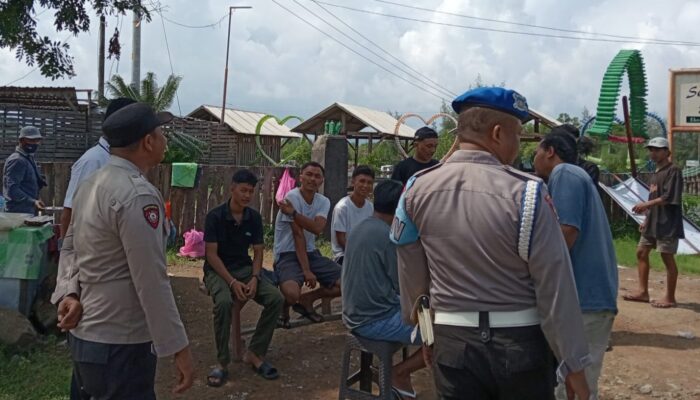 Patroli Dialogis Polsek lembar Pasca Pilkada, Jalin Keakraban Cegah 3C dan Narkoba