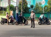 Sat Lantas Polres Bima Kota Gelar Rawan Pagi, Antisipasi Kemacetan dan Atur Lalu Lintas