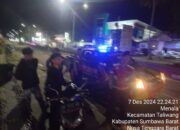 Patroli Dialogis Sat Samapta Polres Sumbawa Barat Ciptakan Situasi Aman Antisipasi Malam Minggu