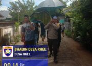 Bhabinkamtibmas Desa Rhee AIPDA Alfian Haris Bantu Pemakaman Warga Binaan