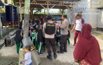 Intip Keseruan Anak TK Belajar Langsung dari Shabara Polres Lombok Barat