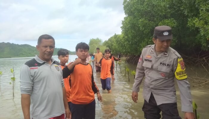 Sinergi Polisi, Mahasiswa, dan Warga Lestarikan Mangrove Sekotong