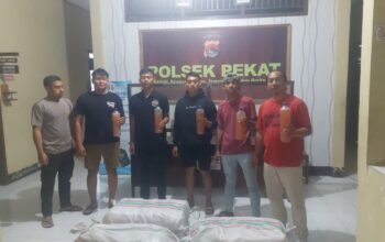 Polsek Pekat Gagalkan Peredaran Miras Lintas Pulau