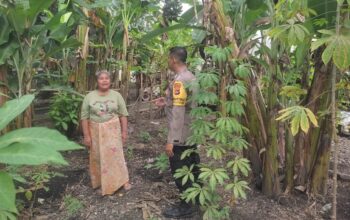 Bripka Okto Gencar Dukung Ketahanan Pangan, Ajak Warga Bertani