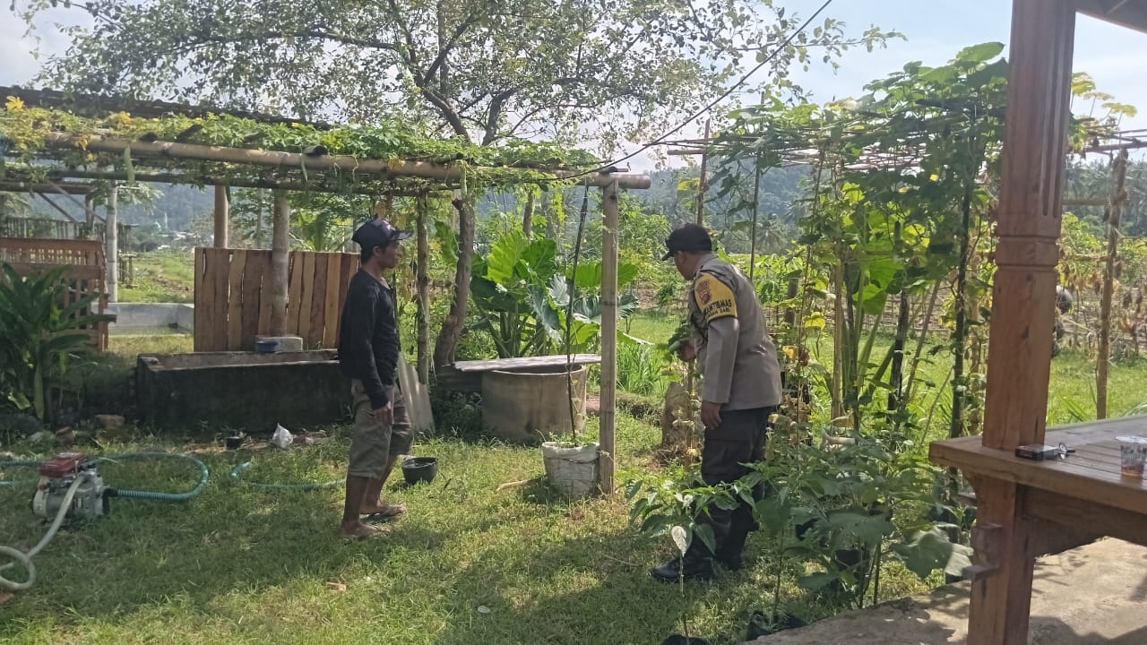 Polsek Batulayar Kawal Lahan Bergizi, Dukung Ketahanan Pangan Lombok Barat