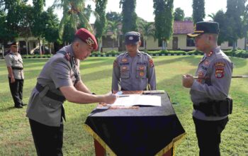 Sertijab Pejabat Polres Lombok Barat: Kapolres Tekankan Peningkatan Kinerja