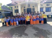 Polsek Jereweh Terima Kunjungan TK Negeri 1 Jereweh dalam tema “Mengenal Tugas Polri pada Pendidikan Anak Usia Dini”
