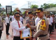 Polres Sumbawa Gelar Upacara Pemberian Penghargaan Dan PTDH Personel