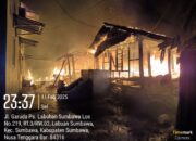 Kebakaran Rumah di Labuhan Badas, Enam Rumah Hangus Terbakar