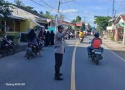 Jamin Kelancaran Lalu Lintas, Polsek Seteluk Kawal Pawai Taaruf Jelang Ramadhan