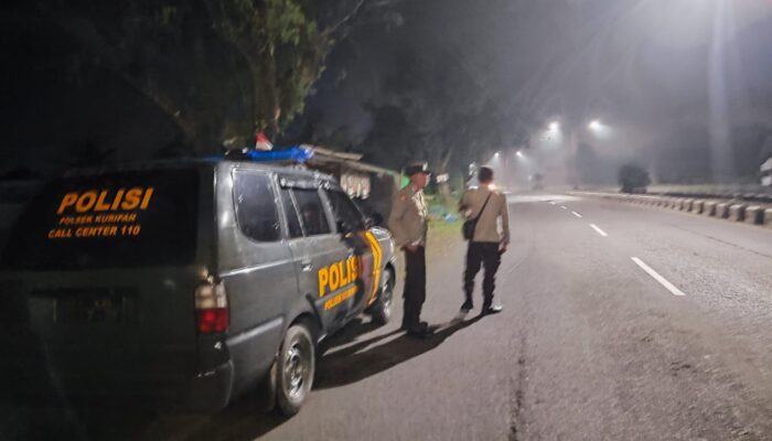 Polsek Kuripan Tingkatkan Patroli Malam, Jaga Keamanan Warga