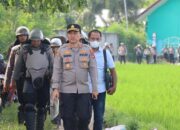 Kapolres Lombok Barat Pimpin Pengamanan Eksekusi Lahan Persawahan di Desa Babussalam