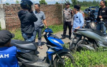 Berkat Informasi Warga, Polsek Kediri Temukan Sepeda Motor Diduga Hasil Curian di Tanah Kosong
