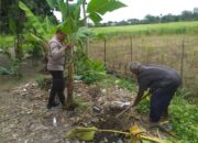 Sosialisasi Ketahanan Pangan, Bhabinkamtibmas Desa Jagaraga Rangkul Petani Lokal