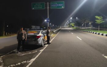 Patroli Blue Light Polsek Kediri, Antisipasi 3C dan Balap Liar di Jalur BIL I dan BIL II
