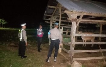 Tingkatkan Keamanan, Polsek Sekotong Fokus Patroli Kandang Ternak