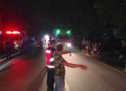 Polres Lobar Sigap Amankan Lokasi Konsleting Listrik dan Atur Lalin, Pastikan Keselamatan Warga