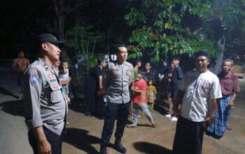 Antisipasi Kejahatan, Polsek Lembar Intensifkan Patroli Malam Hari