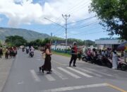 Ciptakan Rasa Aman, Polsek Seteluk Gelar Patroli Rawan Siang di Depan SMPN 1 Seteluk