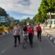 Polda NTB Gelar Patroli Jalan Kaki di Kawasan Car Free Day Udayana Mataram