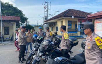 Kapolres Dompu Pimpin Pemeriksaan Kendaraan dan Senjata Api Dinas