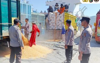 Polsek Kawasan Pelabuhan Laut Bima Gelar Patroli Rutin di Area Dermaga