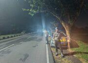 Tingkatkan Keamanan, Polsek Kediri Patroli Bypass BIL Antisipasi Kejahatan
