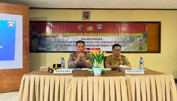 Kapolres Dompu Pimpin Peningkatan Kemampuan Bhabinkamtibmas Dukung Program Pemerintah Asta Cita