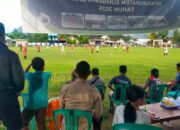 Polsek Brang Rea Beri Pengamanan Open Turnamen Sepak Bola Legend Cup U-42 X-Raider Bree