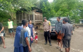 Bhabinkamtibmas Desa Rasabou Berikan Pembinaan dan Ajak Warga Dukung Program Ketahanan Pangan