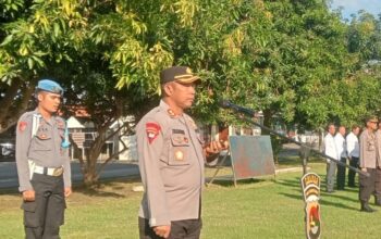 Kapolres Sumbawa Barat Pimpin Apel Pagi: Tekankan Disiplin, Humanisme, dan Anti Narkoba