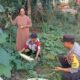 Dukung Program Ketahanan Pangan Nasional, Bhabinkamtibmas Polsek Monta Tinjau Lahan Sayur Warga Binaan