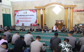 Menyambut Hari Bhayangkara ke-79, Polres Sumbawa Gelar Doa Lintas Agama