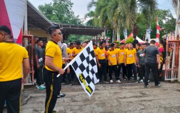 Sambut dan Semarakan HUT Ke-79 Bhayangkara, Polres Bima Menggelar Olah Raga Bersama Hingga Bazar UMKM
