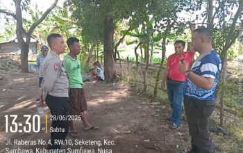 Polsek Sumbawa Bubarkan Judi Sabung Ayam di Lingkungan Raberas