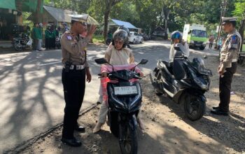 Operasi Patuh Rinjani 2025 Polres Lombok Barat Tindak Puluhan Pelanggar di Kediri