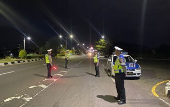 Patroli Malam Satlantas Amankan Taman Kota Giri Menang dan Bypass Bil 2
