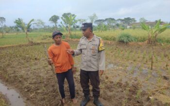 Polsek Kediri Aktif Pantau Ketahanan Pangan dan Lingkungan di Tengah Cuaca Ekstrem