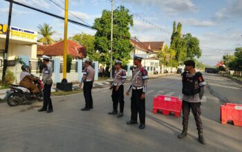 Unit Turjawali Sat Samapta Polres Bima Kota Laksanakan Pengamanan Jalur dalam Rangka HUT Bhayangkara ke-79